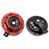 2PCS Car Super Loud Horns Red/Black Car Motorcycle Electric Blast Tone Air Horn Kit 12V 115DB Horn Speaker Horns Universal