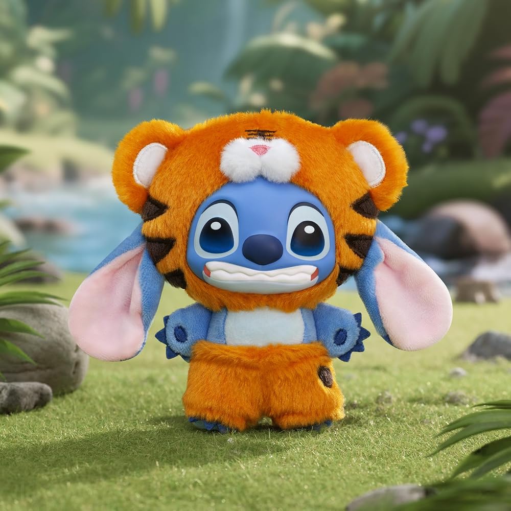 TOP TOY Disney Stitch "Wild Animal" Series Plush Soft Vinyl Figure Gacha Blind Box 1pc