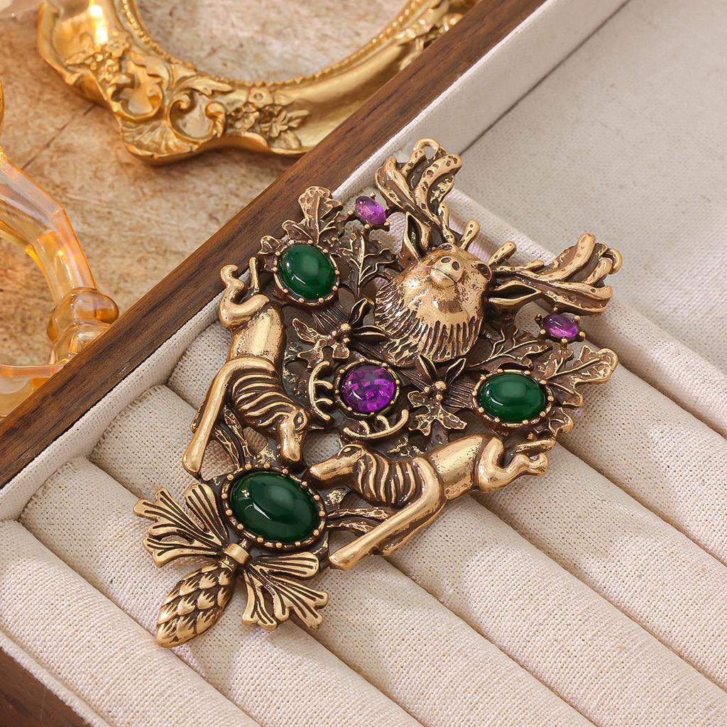 Циндао Средневековая Специальная Брошь Растение Цветок Милое Животное Корона Моделирование Аксессуары для Одежды