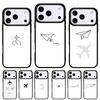 Путешествуй по миру бумажного самолета Чехол для телефона iPhone 17 Air 16e 15 14 13 Pro Max Задняя крышка для 12 11 Pro Coque