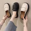 Summer Bag Head Half Slippers Women's Summer New Retro Fashion Round Head Platform Muffin Lazy Shoes
