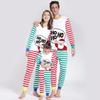 European & American Style Christmas Family Outfits: Autumn-Themed Printed Suits for Parents & Kids, Perfect for Home Wear.