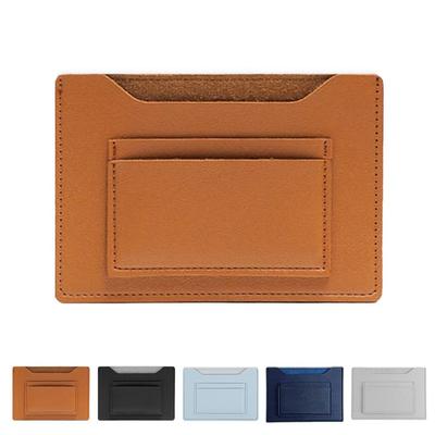 Тонкий Минималистичный Кошелек с Передним Карманом, Чехол для ID-карты из ПУ-кожи, Держатель для кредитных карт для мужчин и женщин, Визитница, Маленький кошелек для ID