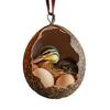 Yousheng Christmas Ornament Acrylic Animal Egg Tree Pendant 2D Chicken Duck Turtle Eggshell Farm Decorations Holiday Gift for Family Friends