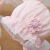 Breathable Baby Bonnet Hat Ruffle Lace Up Cap Fashion Baby Sun Hat