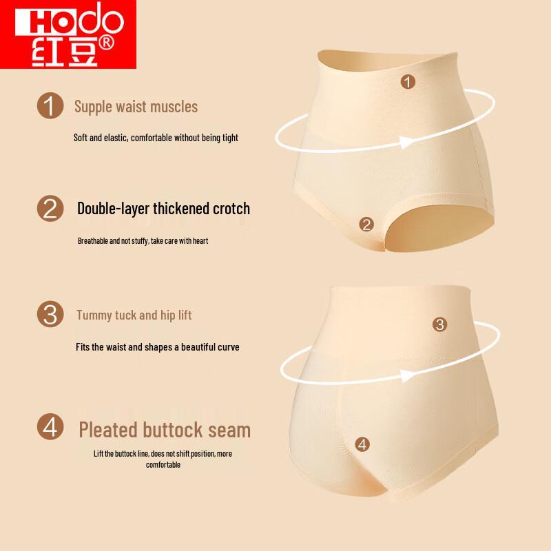 Женские трусы-слипы с высокой талией и контролем живота, 3 шт.