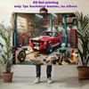 Тканое панно Ford Mustang Muscle Car Ретро Гараж Мастерская Настенное украшение