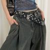 Korean Style Retro Jeans Belt Female Personality Y2K Vintage Ins Style With Jeans Belt Decoration Belt Clothing Accessories