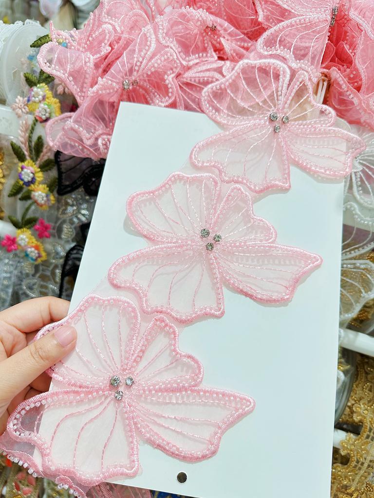 Эжен Пряжа Вышивка Бисер Алмаз Штрих-код Женское Платье Сделай Сам Декоративное Кружево Аксессуары