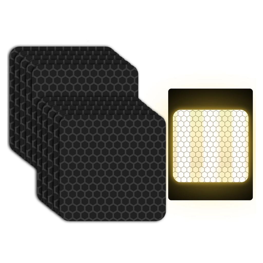 Черные светоотражающие полоски, наклейка, клейкий знак безопасности, предупреждающая лента, велосипед, автомобиль, мотоцикл, Стайлинг автомобиля, защита от царапин