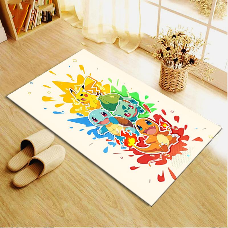 2025 New pokemon Carpet Rug for Living Room Bedroom Home Sofa Decoration,Kids play Non-slip Floor Mat