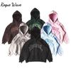 RogueWave Харадзюку Уличный Популярный Винтажный Принт с Буквами Y2k Толстовки на Молнии Свободный Свитшот Унисекс Повседневный Джокер Пуловеры Толстовка Топы