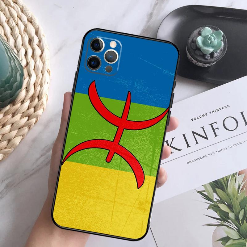 Чехол для телефона с берберским символом Амазигов Для iPhone 16 Pro 11 12 13 14 15 Pro Max Mini XS X XR 7 8 16 Plus Чехол Coque