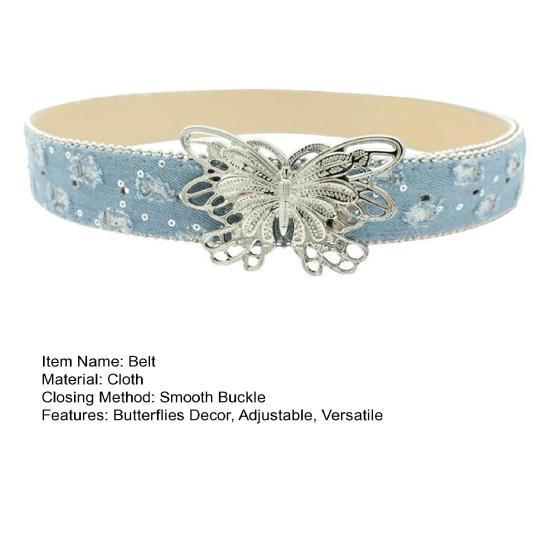 Женский широкий ремень однотонного дизайна с пряжкой-бабочкой, универсальный ремень для платья, рубашки