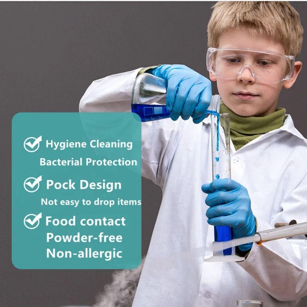 5 Pairs Latex Free Disposable Nitrile Gloves Kids Cooking Gloves New Food Service Gloves