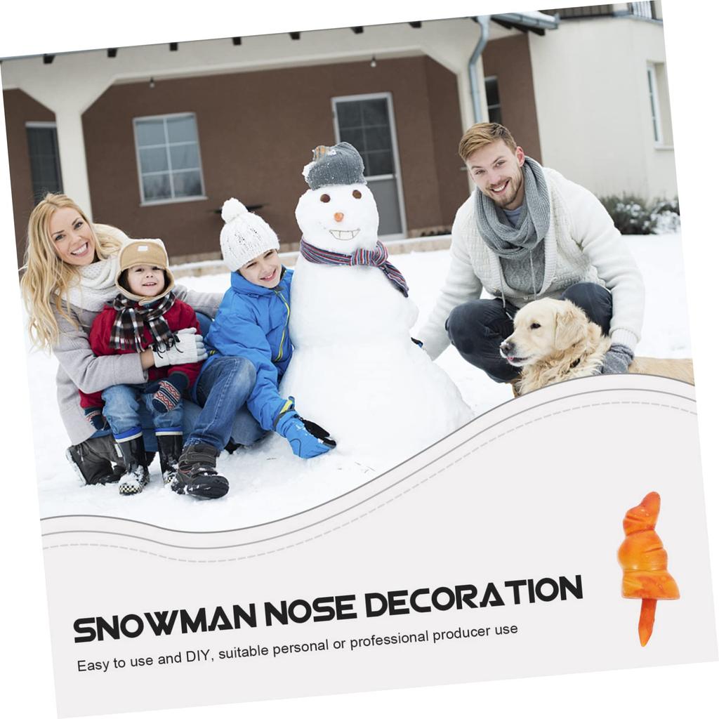 NUOLUX 50pcs Snowman Toy Accessories, Christmas DIY Ornaments, Decorative Noses, Snowman Noses, Santa Claus Noses, Craft Toys, Christmas Noses, DIY