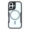 For iPhone 16 Plus Magnetic Case Skin-Touch TPU+PC Shockproof Phone Back Cover