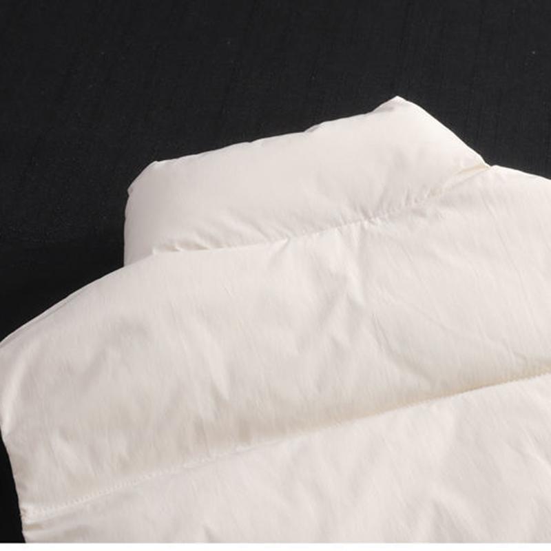 Пуховик из хлопка, женский большой повседневный повседневный ветрозащитный теплый жилет с воротником-стойкой осенью и зимой