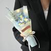 LED Lights Crochet Flowers Bouquet Knitted Artificial Daisy Bouquet  Valentine'S Day