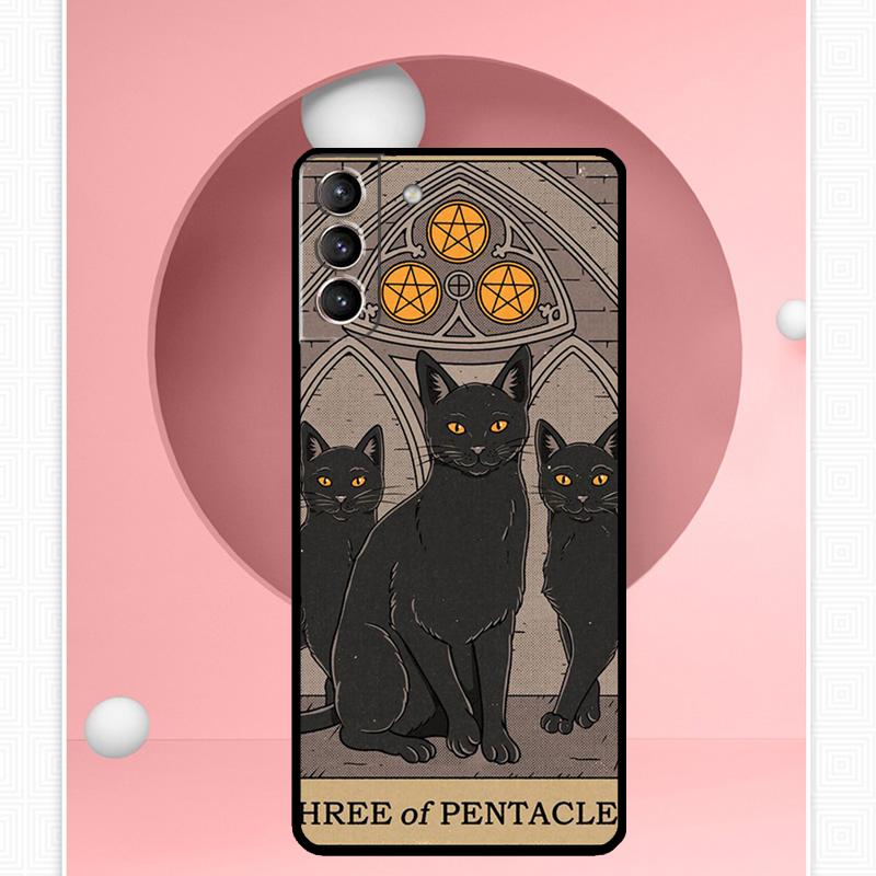 Чехол Tarot Witchcraft с кошками для Samsung Galaxy S25 Ultra S20 S21 S22 S23 S24 Ultra S9 S10 Plus S25 FE Чехол Funda