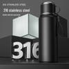 Мужская термокружка из нержавеющей стали 316 большой вместимости для путешествий на открытом воздухе с разделением чая и воды, с логотипом на заказ
