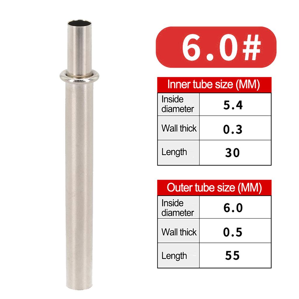 Connecting Tube Rod Connecting Tube 30-45mm Length 5.4mm-12.2mm Inner Diameter