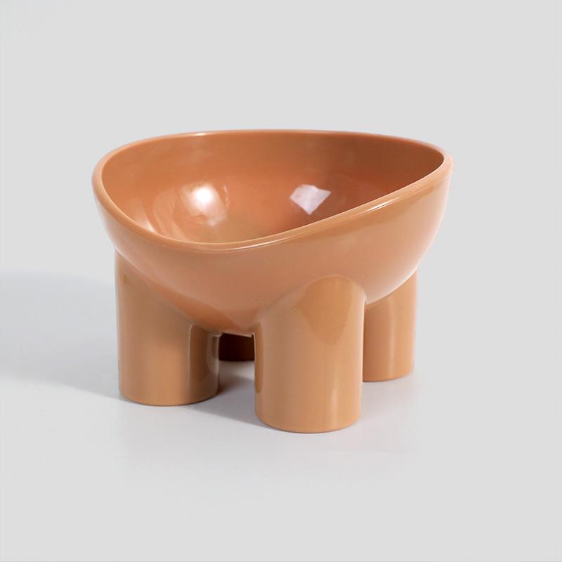 Cute Dog Cat Bowls Elevated High Foot Small Pets Neck Protector Food Water Bowl Anti-tip Pet Feeding Dessert Snack Dish Feeder