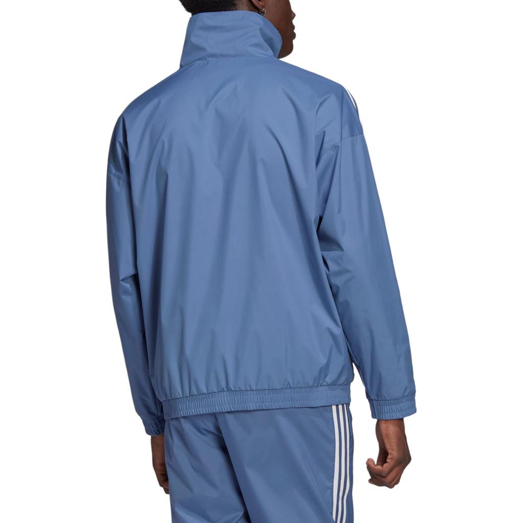 adidas Оригинальная Минималистичная Классическая Спортивная Ретро Полосатая Куртка Унисекс Темно-Синяя JM2715