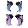 Плюшевый декор кошачьих ушей, повязка на голову для косплея, металлическая подвеска с кисточкой, обруч для волос ручной работы, гибкая проволока для любителей аниме, аксессуары для вечеринок