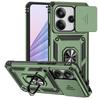 Подходит для чехла телефона Xiaomi Redmi Note 10 11 13 14 Pro с автомобильным магнитным кольцом-держателем, сдвижной защитой объектива камеры, противоударный чехол