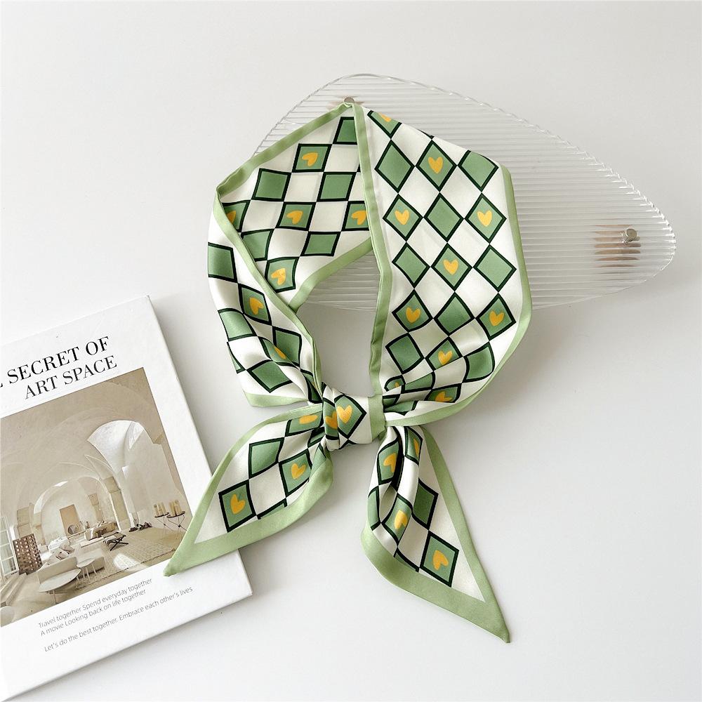 Новые шарфы Шелковые шарфы Женские весенние и осенние длинные декоративные профессиональные шарфы Летние тонкие стили в сочетании с рубашками Стильные