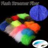 1pack Crimped Slinky Fiber Flash Streamer Fiber for Minnow Streamer Flies Saltwater Trout Bass Pike Lure Fly Tying Material