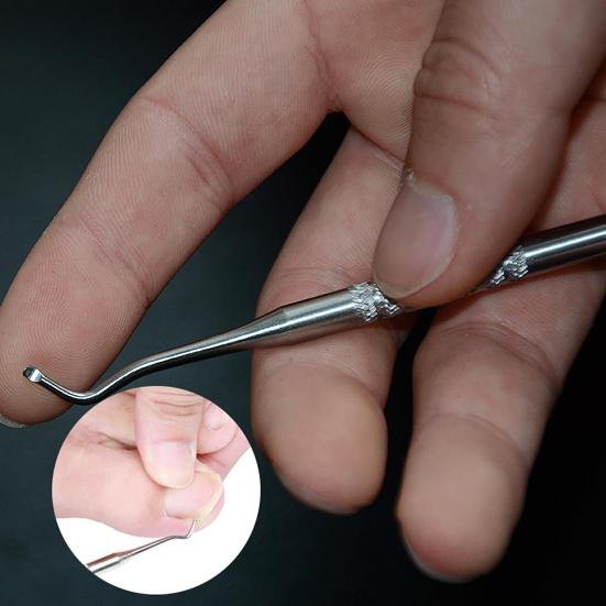 Двусторонняя пилка для вросшего ногтя на пальце ноги, инструмент для коррекции маникюра и педикюра