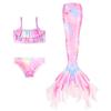 Three-Piece Mermaid Tail Ariel Princess Swimsuit Set for Girls - Bestseller