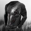Men's Oversized Long Sleeve T-shirts Horror Skulls 3d Printed Fashion Autumn Street Hip Hop Loose O-neck Male Vintage Clothing