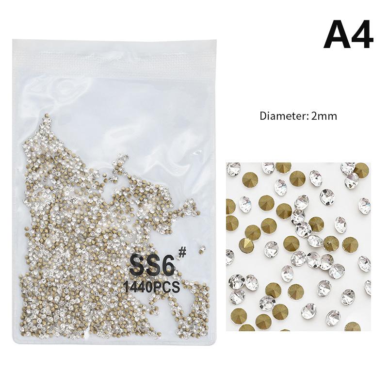 1440 шт. блестящие кристально чистые стразы без горячей фиксации с плоской основой стразы для шитья/ткани/дизайна ногтей стразы украшения
