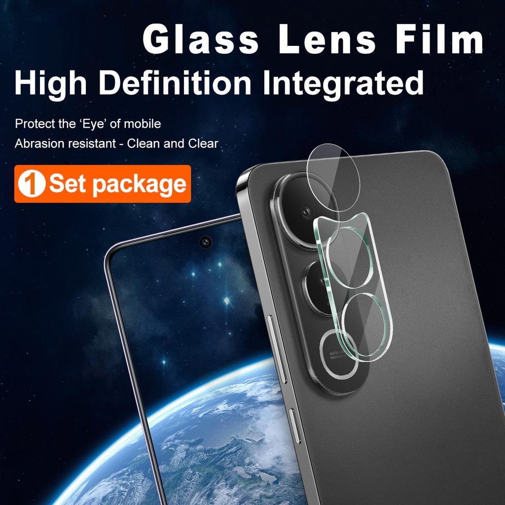 IMAK For Vivo V50 Lite 5G Tempered Glass Camera Lens Protector+Acrylic Lens Cap