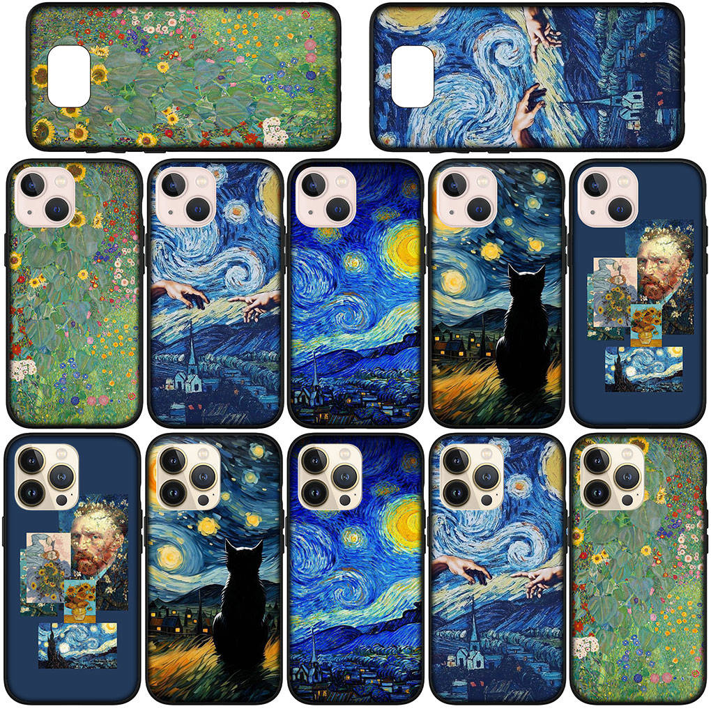 Phone Case for Samsung Galaxy S25 S24 S23 iPhone 16 15 Xiaomi Redmi Note 14 13 12 16E X 11 Pro Max OPPO Moto E15 Huawei Van Gogh Sunflower Art Cover