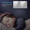 UK 13A Doublel usb электрическая розетка настенный светодиодный выключатель, серое стекло универсальный Type-c 18 Вт интеллектуальная быстрая зарядка розетка питания вилка