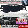 For Creta Ix25 2014 2015 2016 2017 2018 2019 Anti-Slip Mat Dashboard Cover Pad Sunshade Dashmat Carpet Car Accessories