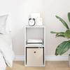 Nightstand White 30.5 x 27 x 59.5 cm Particleboard