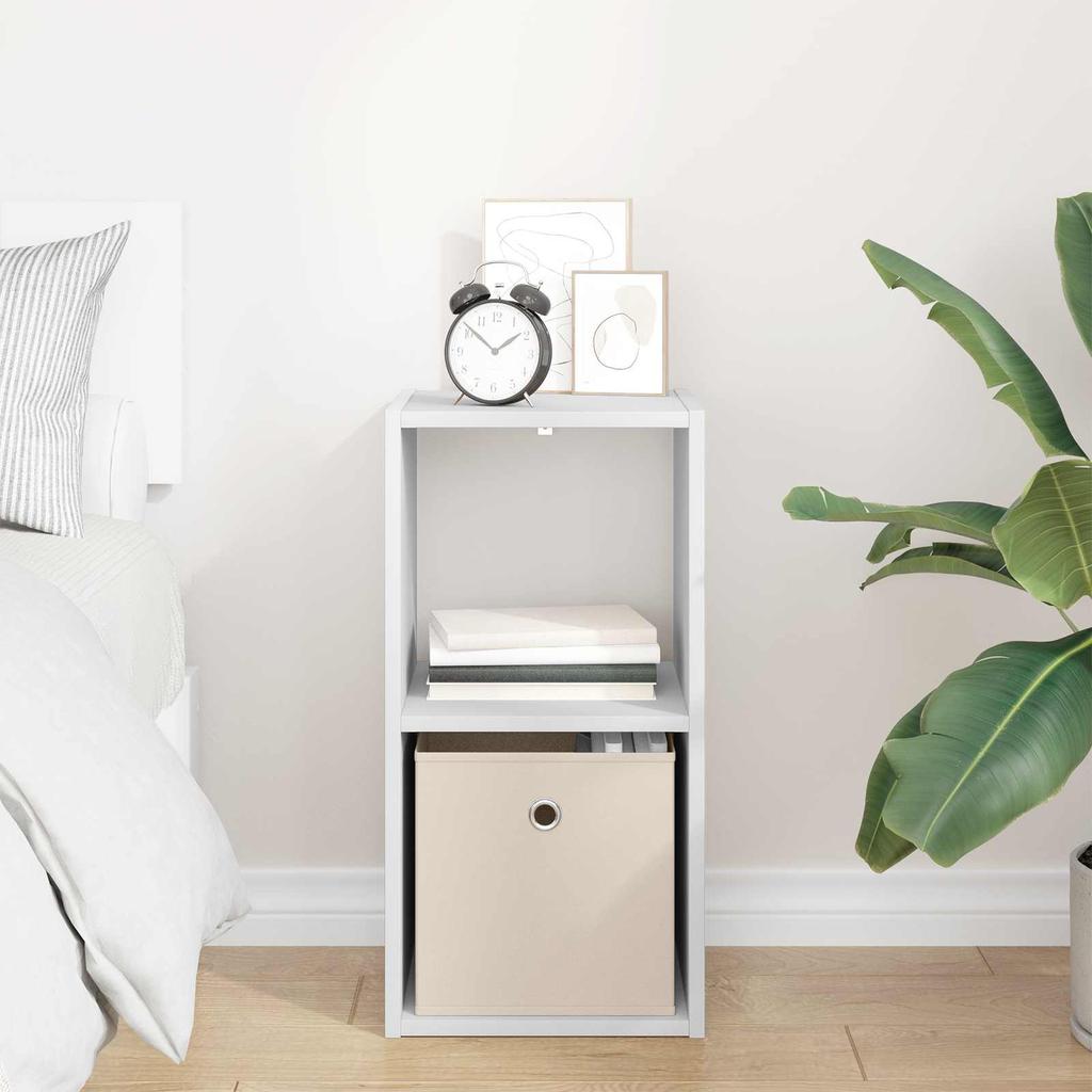 Nightstand White 30.5 x 27 x 59.5 cm Particleboard