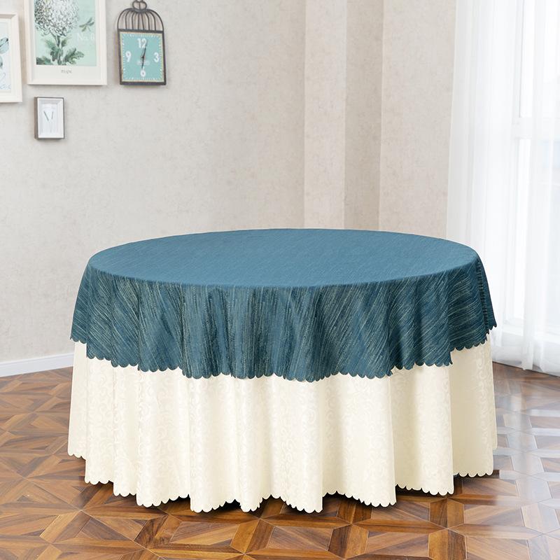 Современная модная двухслойная круглая скатерть с цветочным принтом, скатерть для свадебной вечеринки, пылезащитная нескользящая скатерть для стола