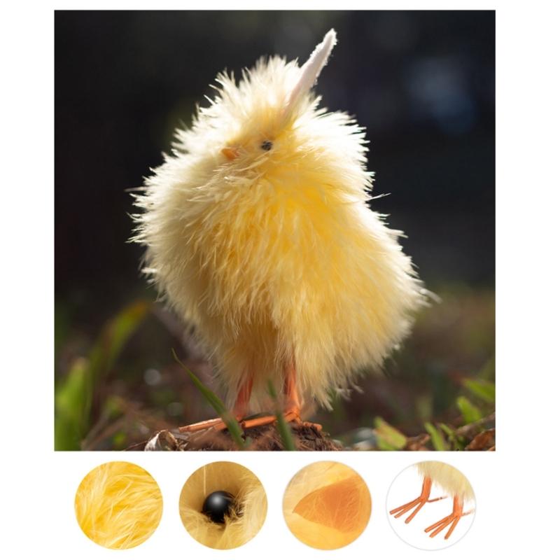 Пасхальные украшения в виде цыплят Искусственное украшение в виде цыпленка Ручная работа Маленькая желтая игрушка-цыпленок для праздника Супермаркет