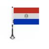 Drapeau - Paraguay - 10 Pièces - 14 X 21 Cm - Polyester - Mât En Plastique