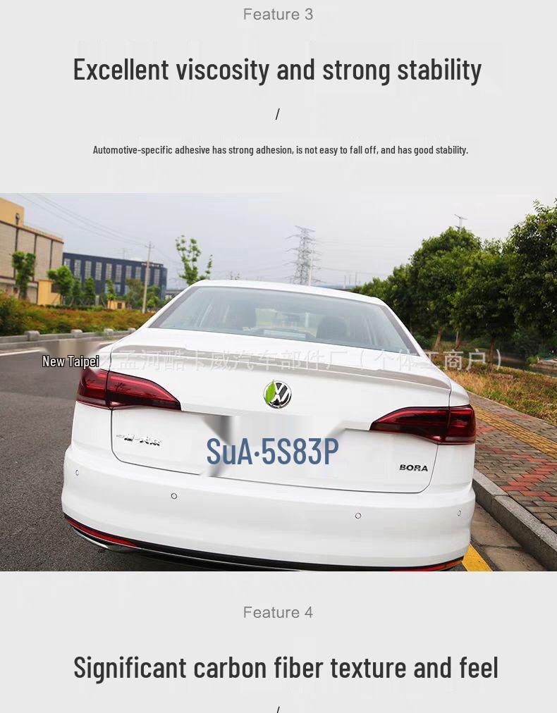 Окрашенный ABS-спойлер на багажник для VW Bora Special Edition 2019