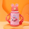 304 Stainless Steel Bouncing Straw Cup with A Collection of Cartoon Stainless Steel Children's Mug. High Quality Practical Daily Use