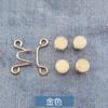 1 Set Nail-free Metal Jeans Button Snaps Detachable Pants Clips Buttons Pins DIY Waist Tightener Clothing Buckles Sewing Tools