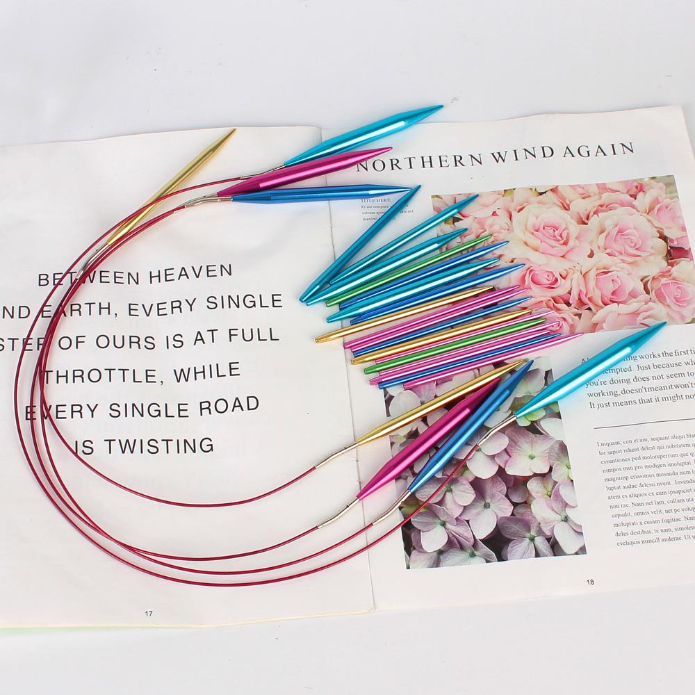 Для вязания крючком пряжа аксессуары набор круговых спиц набор для начинающих подарок 26 шт сменные спицы для вязания крючком