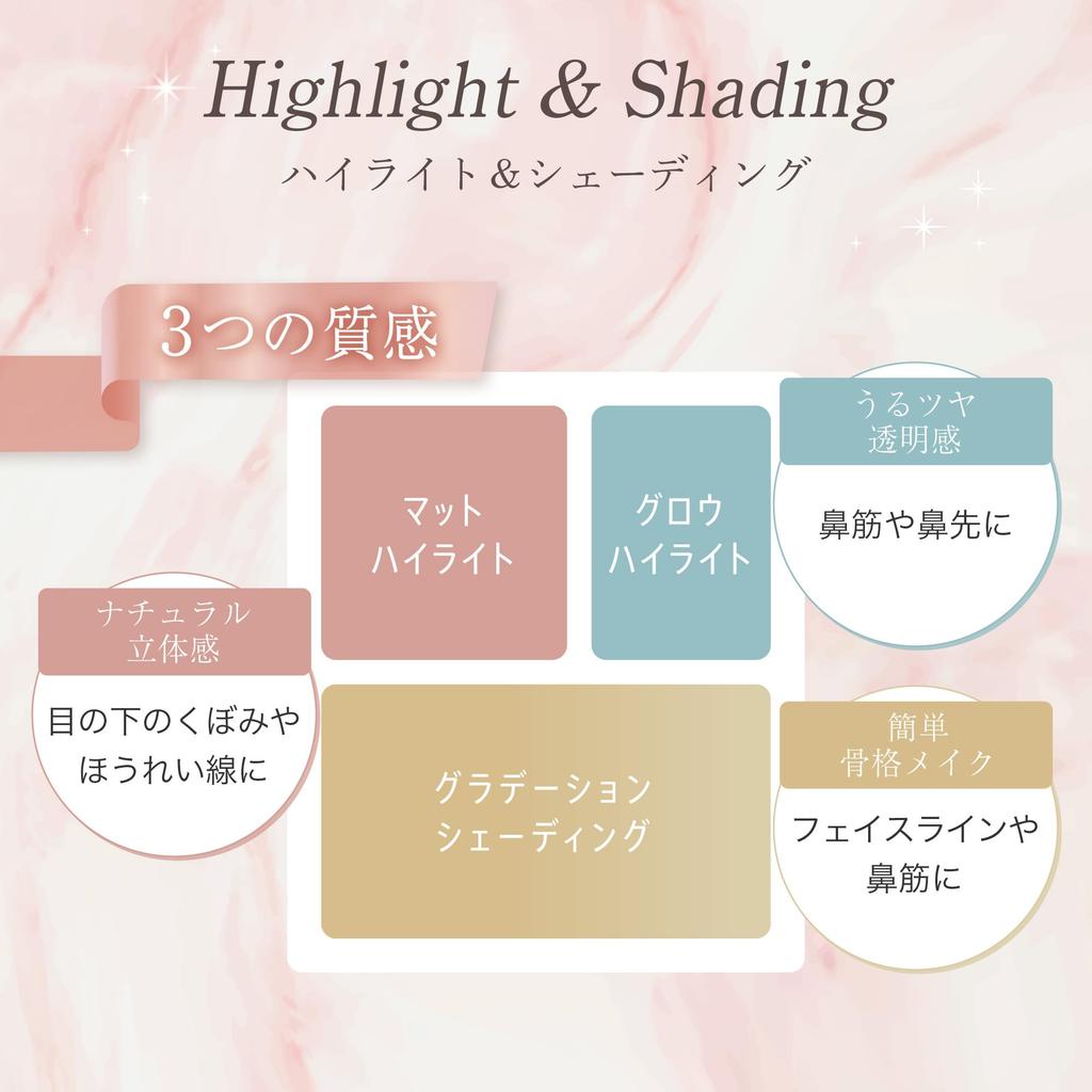 MilleFee Cheat Face Contour Palette (01 False Warm) Highlighting, Shading, Matte Highlight, Nose Shadow, 3D, Small Face, Yellow-Based